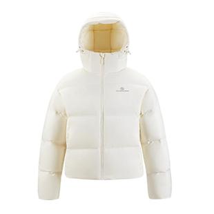 骆驼黄山女装羽绒服2025新款冬季加厚短款外套连帽面包服羽绒袄