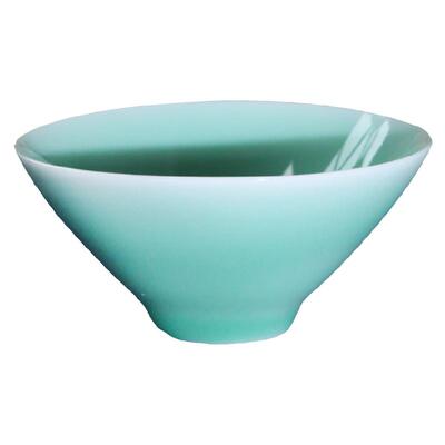 瓯江青瓷斗笠小口杯简约小杯子