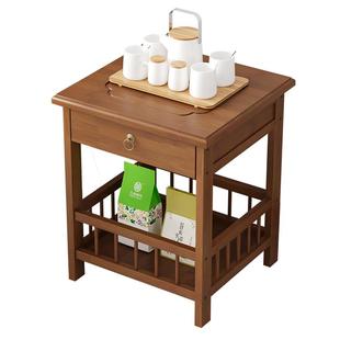 茶柜茶台客厅沙发边几侧边柜小茶几小桌子茶叶架收纳柜角几置物架