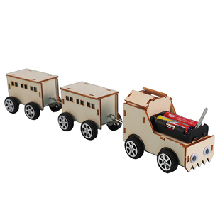 diy电动小火车学生手工课作业材料包创意自制玩具科技小制作发明