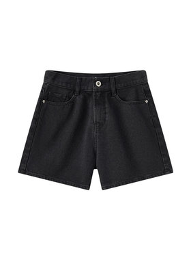 牛仔裤宽松短裤简约森马