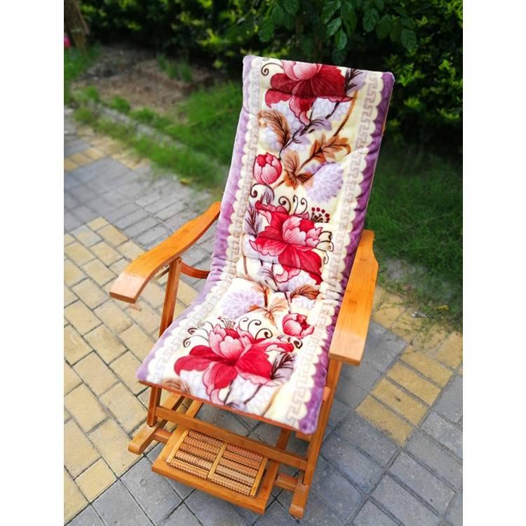 午休躺椅通用坐垫摇椅垫子长椅垫加厚海绵保暖双三人沙发垫藤椅垫