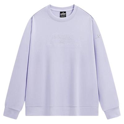 特步套头卫衣女子2024秋季新款运动休闲宽松套头卫衣976128920299