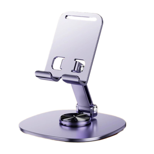 手机支架手机架支架桌面懒人平板电脑支撑架可旋转折叠手机架直播视频支撑架子加厚合金金属360°旋转便携