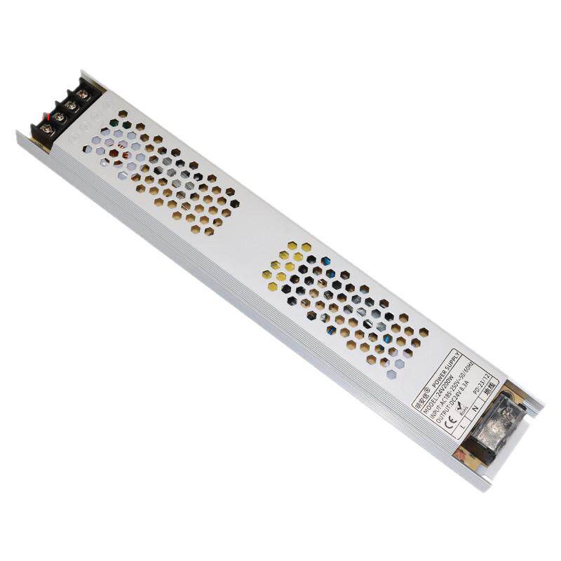 LED超薄灯箱电源内置专用12v24v卡布广告长条变压器200W300W400W