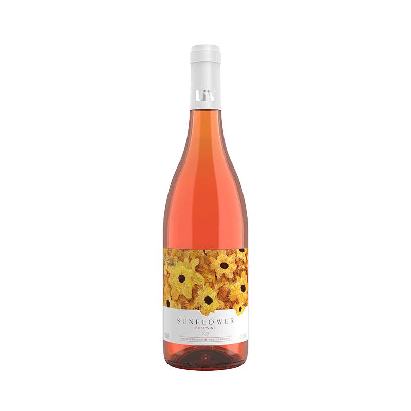 利思 宁夏贺兰山东麓列级庄向阳花微醺半甜型桃红葡萄酒750ml