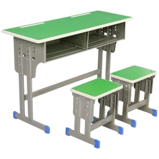课桌可升降高中小学生学校单双人课桌椅培训辅导班家用儿童学习桌