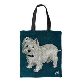 SoftServe柔软供应 sorbet 重工色织《小狗油画包》复古单肩包袋