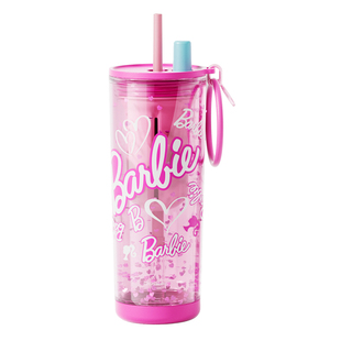 GERM芭比夏季水杯吸管杯女生2025新款高颜值便携儿童上学专用杯子