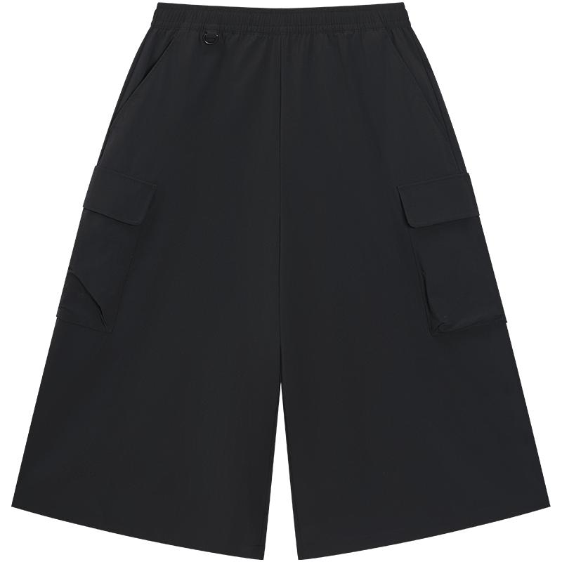 特步户外-野趣路亚 | 冰丝运动裤夏季女装运动八分裤974228950423