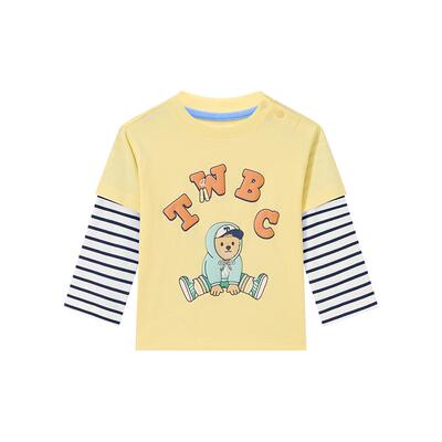 TeenieWeenieKids纯棉假两件T恤