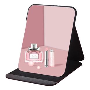 小镜子化妆镜台式桌面学生宿舍家用便携可立男士专用梳妆折叠办公