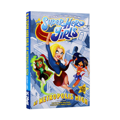 DC英雄女孩  儿童漫画 英文原版  DC Super Hero Girls: At Metropolis High 美国华纳DC英雄 儿童漫画绘本 进口书籍正版
