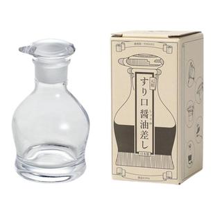 DEARYOU日本进口广田硝子酱油瓶元祖一滴不漏酱油醋瓶玻璃调味瓶