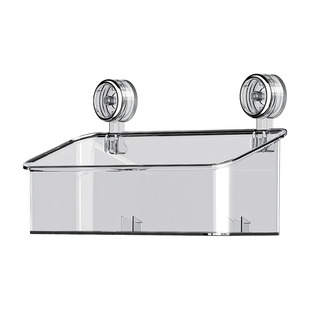 吸盘卫生间置物架墙上收纳免打孔壁挂式厕所洗漱台浴室架子小神器