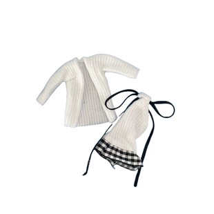 现货azone1/12分包胶体ob11机娘露背毛衣开衫假两件裙日常娃衣