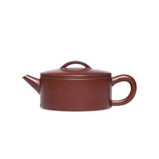 名壶秋月大口汉瓦200cc名家全手工宜兴紫砂壶原矿老紫泥功夫茶具