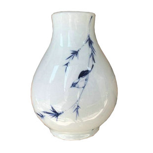 墙上壁挂水培花瓶创意欧式垂吊悬挂式花器装饰品花插陶瓷手绘花盆