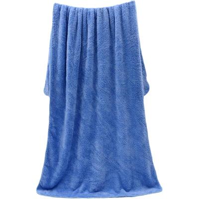 珊瑚绒铺床大号浴巾x2比纯棉床单