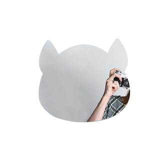 贴手机壳上的小镜子手机镜子贴膜苹果iphone华为oppo小米vivo镜面背贴壳xsmax自拍化妆补妆神器手机膜xr贴纸