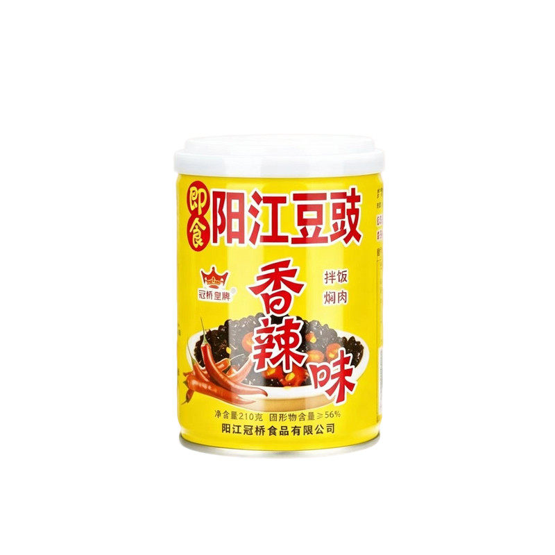 冠桥皇牌阳江豆豉虾仔鱼仔罐头装广东特产即食脆嫩下饭菜小鱼虾
