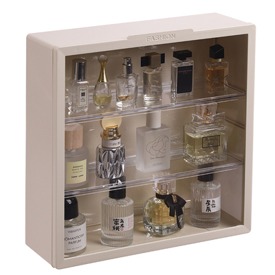 壁挂分层香水收纳展示柜
