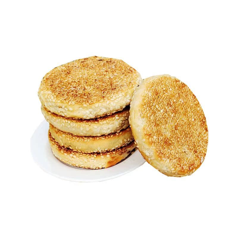 湖北咸宁通山大畈特产芝麻饼传统手工糕点桂花茶油饼小吃一筒10个