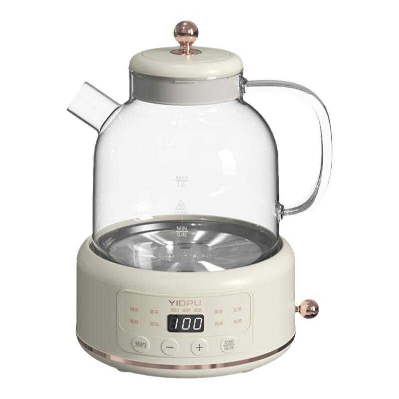 日本sdrnka全玻璃养生壶办公室小型煮茶器保温多功能家用烧水壶