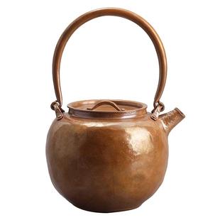 清沁堂紫铜壶小容量纯铜泡茶壶2025新款茶壶纯手工家用明火铜茶壶