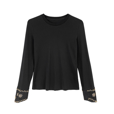 JKJS莫代尔T恤新中式长袖