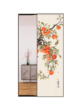 客厅全身镜壁画装饰画新中式