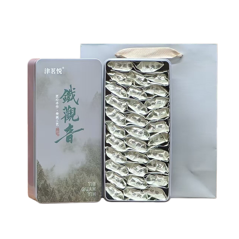 安溪新茶铁观音清香型正味兰花香高山手工乌龙茶礼盒装500g津茗悦