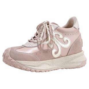 iiJin艾今26春新9cm超轻厚底内增高爆米花软底休闲老爹鞋女944ITG