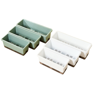 阳台种菜盆室外长方形懒人自吸水专用家用特大号长条蔬菜塑料花盆