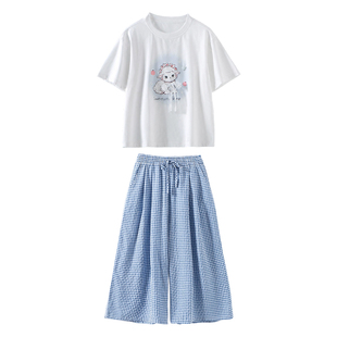 杨可可大女童夏装套装2026新款青少年巨好看衣服初高中生女孩夏季