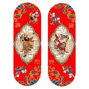 钟馗门画门神贴大门单门新年神荼郁垒门贴年画过年关公贴门小贴纸