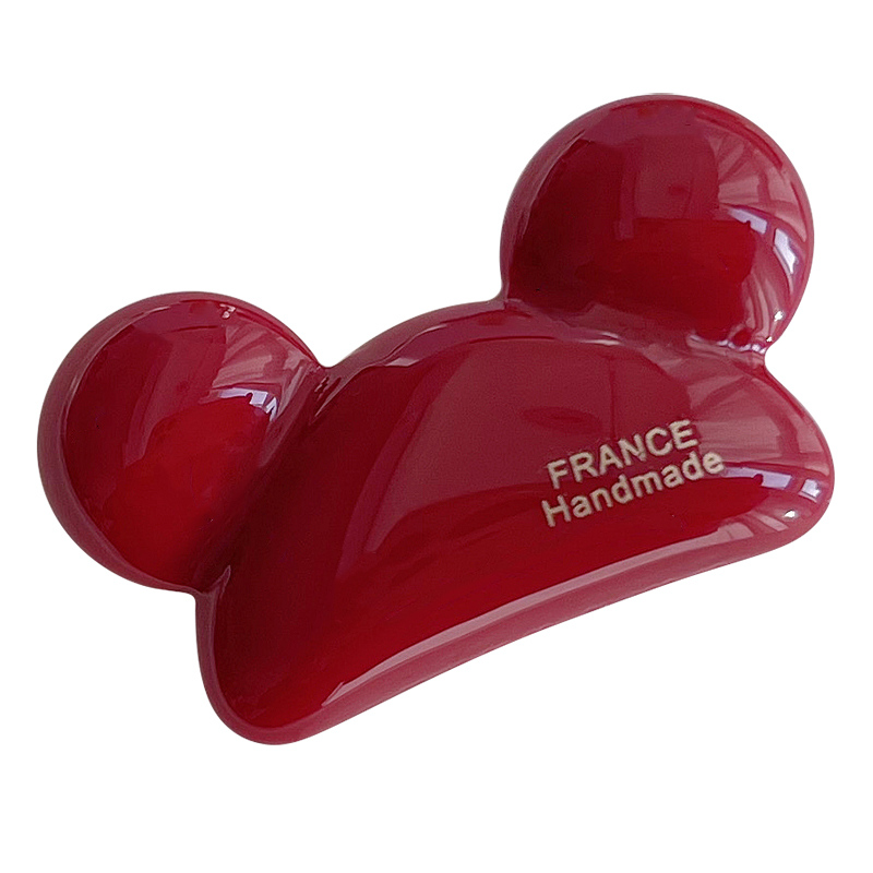 韩国进口France金标小熊耳朵鸭嘴夹法式甜美小号刘海夹侧边碎发夹