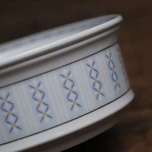 80年代老潮汕枫溪麦穗花工夫陶瓷茶具高温釉下彩复古套装茶盘盖碗