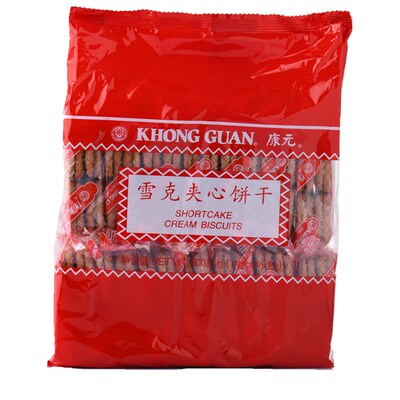 新加坡康元雪克柠檬味夹心饼干600g袋奶油早餐饼干零食