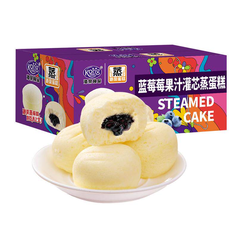 港荣蒸蛋糕小面包营养早餐
