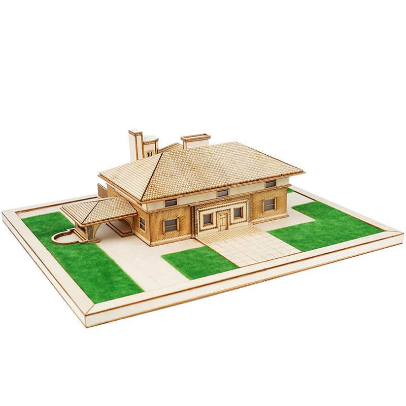 木质小屋温斯洛住宅别墅模型
