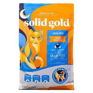 SolidGold金素猫粮进口素力高猫粮成猫幼猫高蛋白鸡肉12磅5.44kg