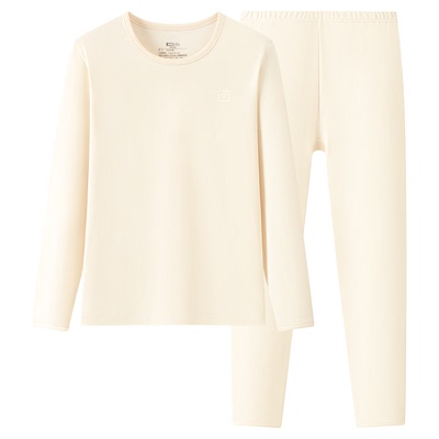 红豆少女100%棉秋衣秋裤内衣套装