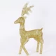100#Золотой рождественский олень без света