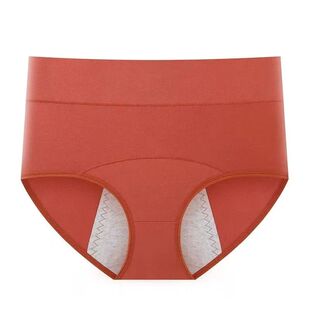 高腰生理内裤女纯棉透气月经期防漏大姨妈卫生裤三角裤头简约棉质