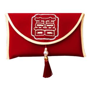 2026新款结婚专用布艺红包利是封父母改口费敬茶婚礼万元大号喜包