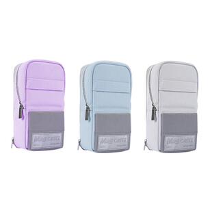 日本kokuyo国誉MAG CRITZNEO手机站立式涤纶笔袋大容量大开口文具袋学生多功能笔盒可变形创意文具笔筒