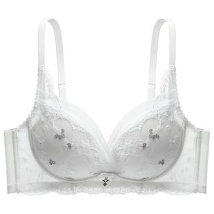 MYBODY商场同款蕾丝内衣女小胸聚拢上托防下垂性感纯欲文胸胸罩