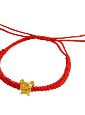十二生肖红绳手链男女新中式