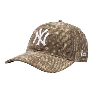 New Era官授正品纽亦华情侣款920软顶弯檐MLB腰果花灯芯绒棒球帽